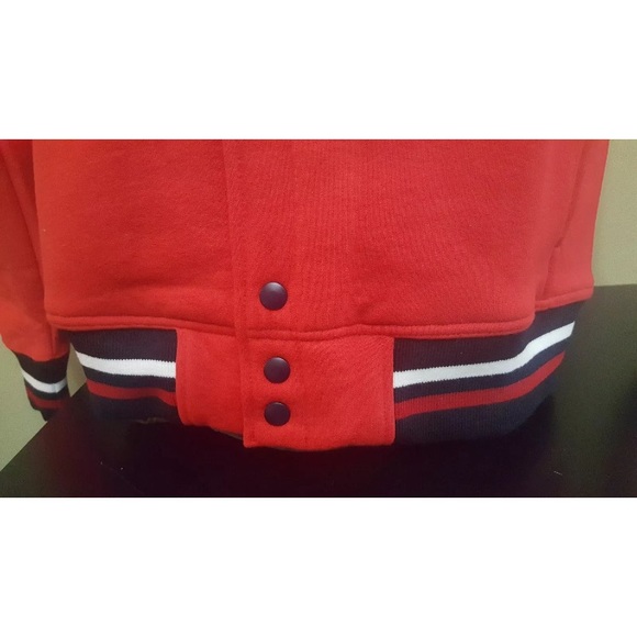 Men’s Flight Club Red Letterman Varsity Jacket M - Picture 3 of 7